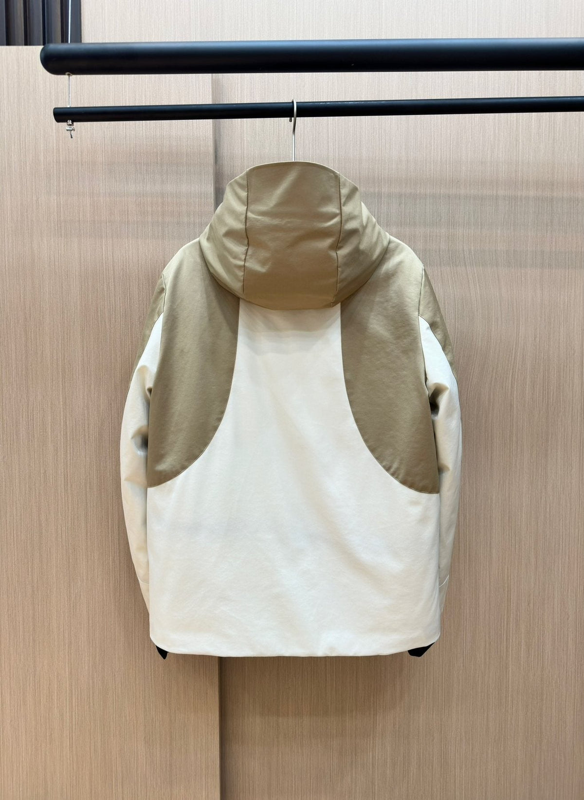 Moncler Color-Block Hooded Puffer Coat — back