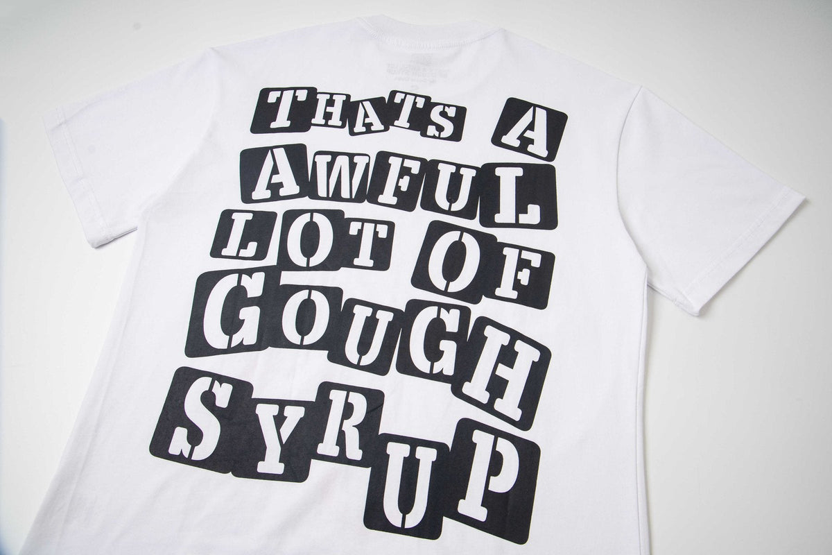 THAT'S A AWFUL LOT OF COUGH SYRUP Skeleton Graphic T-Shirt — detail