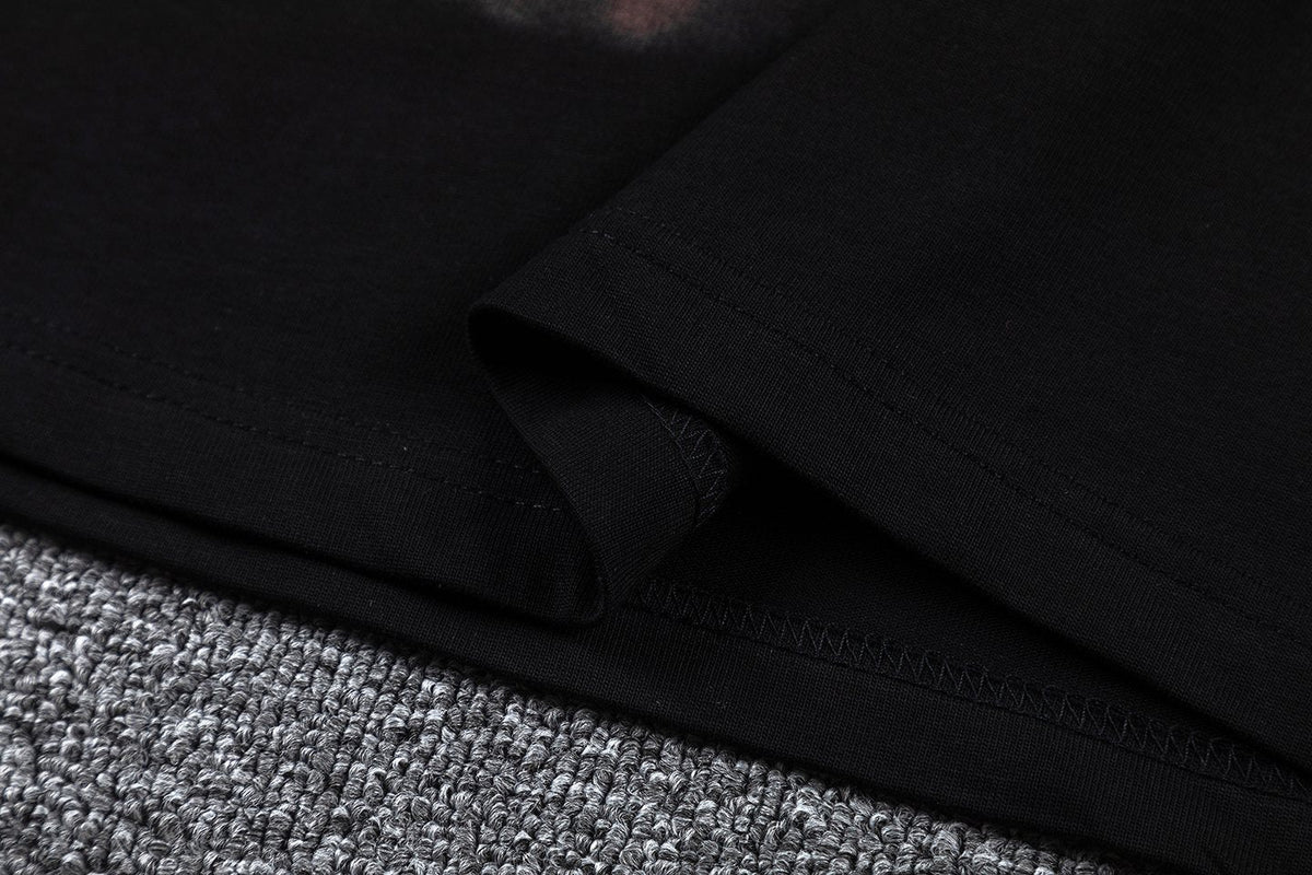 GLAZAGOD Blessed in the Vision Graphic T-Shirt — fabric_closeup