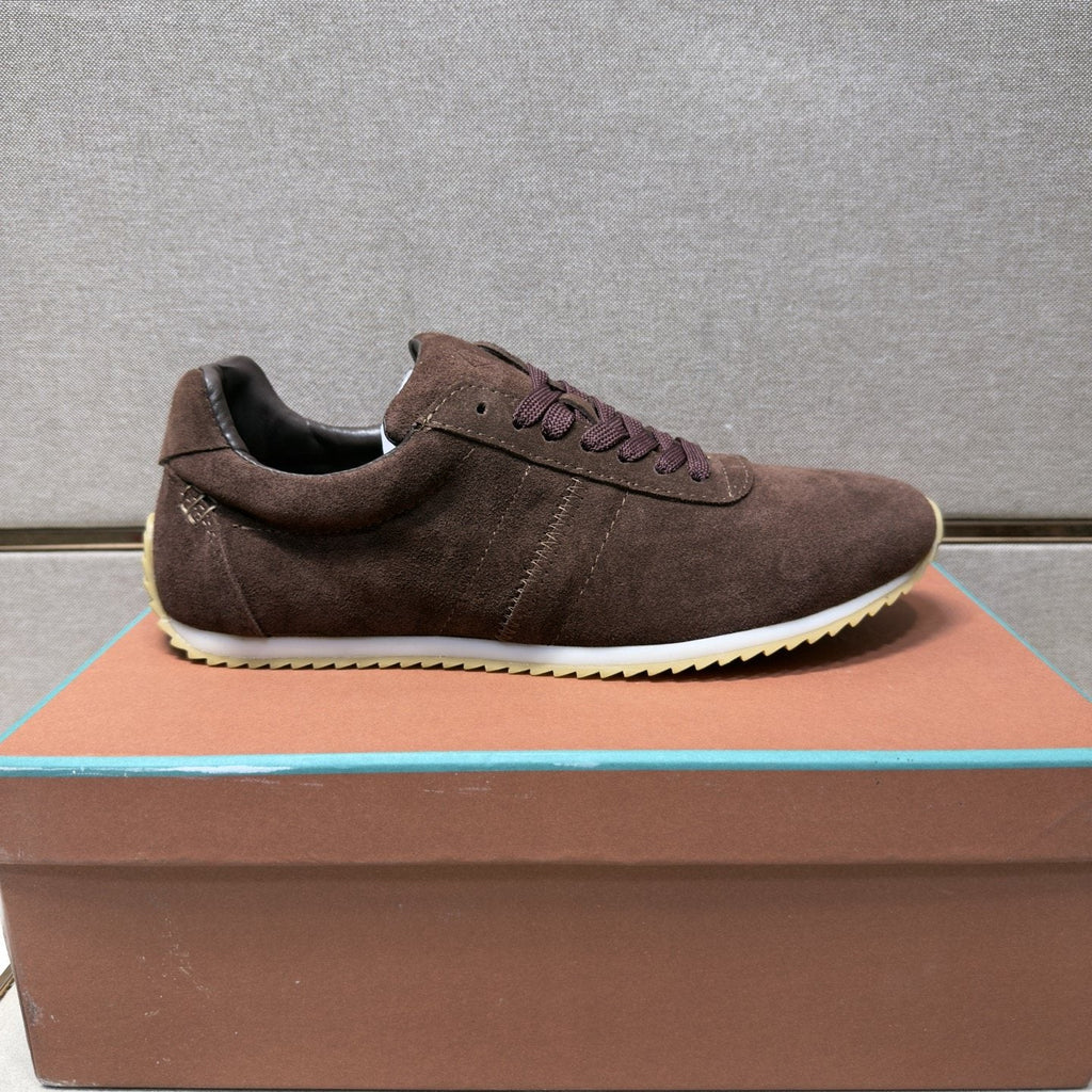 Dark Brown Lace-Up Casual Shoes — side