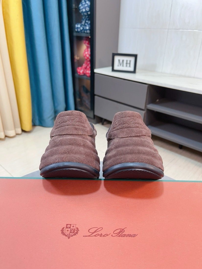 Loro Piana Mesh Lace-Up Sneakers — front