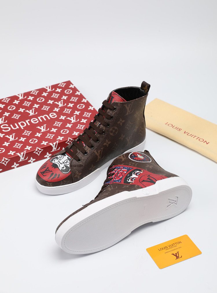 Animal Graphic High-Top Sneakers — front