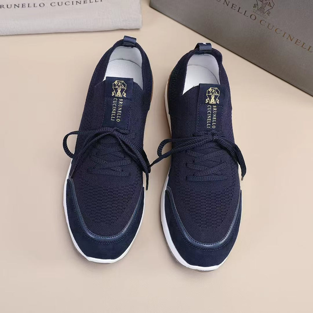 Brunello Cucinelli Contrast Low-Top Sneakers — front