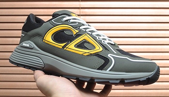 Dior Men's Paneled Low-Top Sneakers — front