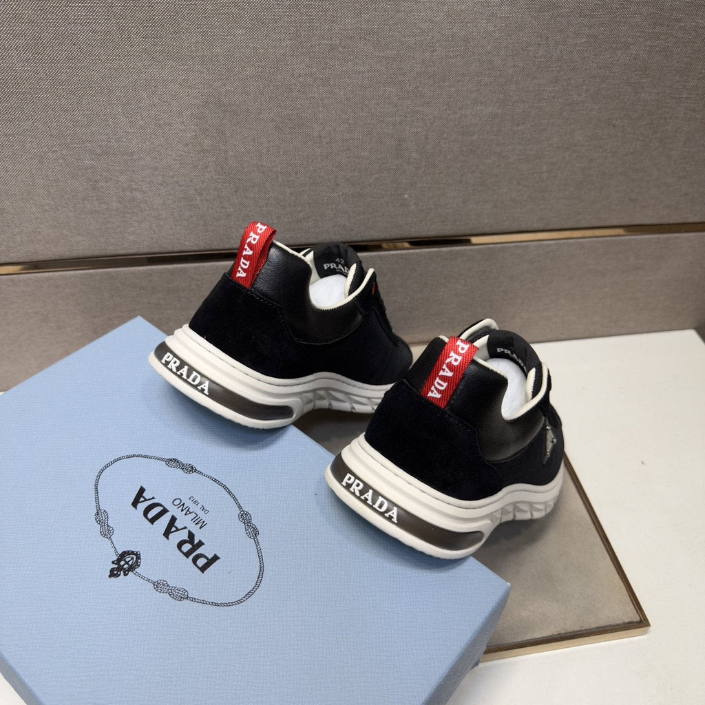 Prada Paneled Low-Top Sneakers — back
