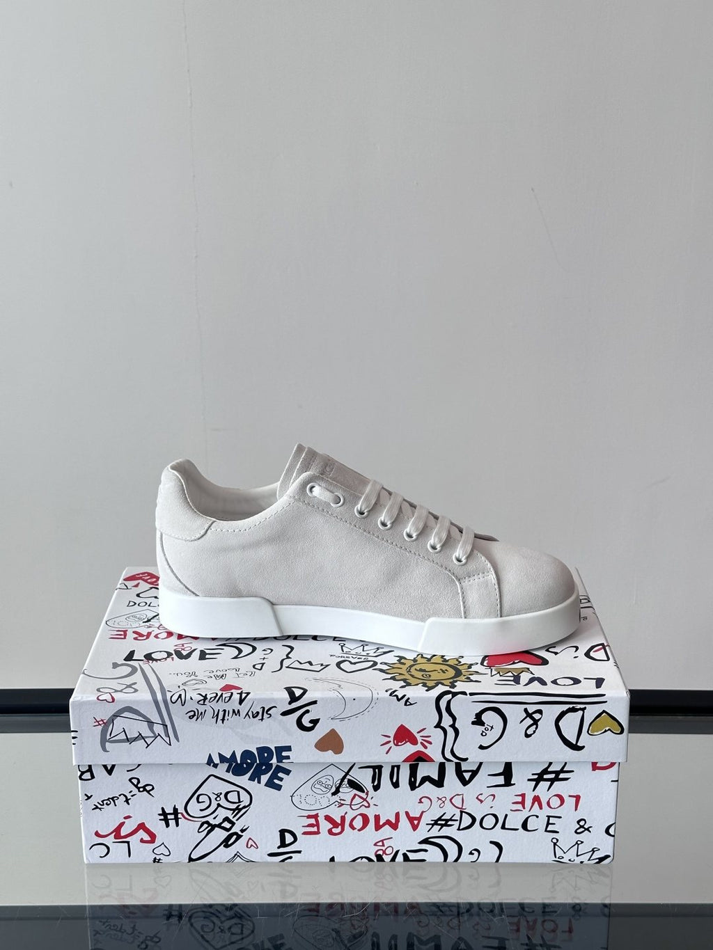 Dolce & Gabbana Lace-Up Low-Top Sneakers — side